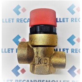 VALVULA DE SEGURIDAD PARA MANOMETRO 1/2"H 3BAR