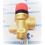 VALVULA SEGURIDAD PARA MANOMETRO 1/2"M 3 BAR