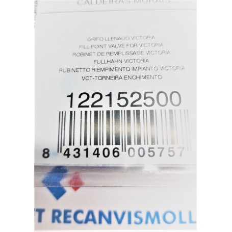 GRIFO LLENADO VICTORIA BAXI 122152500