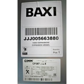 VASO EXPOANSION BAXI CIRCULAR 8 LITROS JJJ005663880