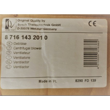 VENTILADOR JUNKERS 87161432010