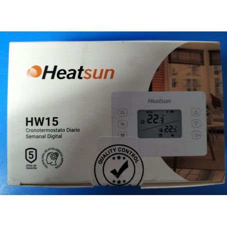HEATSUN CRONOTERMOSTATO SEMANAL CABLE HW15